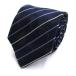  Yamamoto Kansai галстук бренд общий рисунок полоса рисунок шелк .PO мужской темно-синий KANSAI YAMAMOTO