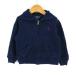  Polo * Ralph Lauren обратная сторона ворсистый тренировочный Zip Parker внешний baby для мальчика 90/52 размер темно-синий POLO RALPH LAUREN