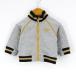  Armani baby обратная сторона ворсистый тренировочный Zip жакет стрейч внешний baby для мальчика 3M 56 размер серый ARMANI BABY