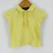  Ralph Lauren рубашка-поло с коротким рукавом Polo Mark оборка пуховка рукав tops стрейч baby для девочки 24M размер желтый RALPH LAUREN