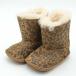  UGG мутон ботинки CassieLeopardkasi- Leopard овчина леопард пинетки обувь baby для девочки 11cm размер Brown UGG