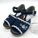  axes femme морской вышивка Denim Wedge сандалии не использовался TL622X04K0 обувь Kids для девочки M размер индиго axes femme