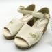  axes femme морской вышивка Denim Wedge сандалии не использовался TL622X04K0 обувь Kids для девочки L размер бежевый axes femme