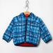 Patagonia нейлон жакет джемпер в клетку двусторонний внешний baby для мальчика 18M размер голубой patagonia