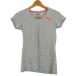  Puma короткий рукав футболка tops V шея Logo T спортивная одежда женский M размер серый PUMA