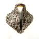  Laura Ashley шарф снуд Leopard рисунок faik мех защита горла "neck warmer" бренд мелкие вещи женский Brown Laura Ashley
