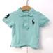  Ralph Lauren рубашка-поло tops короткий рукав большой po колено Logo baby для мальчика 12M размер мята RALPH LAUREN