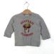  Hysteric Glamour футболка с длинным рукавом tops Mini Chan Logo T baby для мальчика 80 размер серый × красный HYSTERIC GLAMOUR