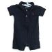  Ralph Lauren комбинезон комбинезон короткий рукав хлопок бренд все в одном сделано в Японии baby для мальчика 60 размер темно-синий RALPH LAUREN