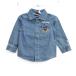  baby doll рубашка с длинным рукавом tops Denim Mickey Mouse не использовался товар baby для мальчика 90 размер голубой BABYDOLL