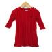  Ralph Lauren кабель вязаный One-piece длинный рукав tops baby для девочки 9-12M размер красный RALPH LAUREN