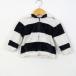 Ralph Lauren Parker tops Zip выше окантовка рисунок baby для мальчика 9M размер темно-синий × белый RALPH LAUREN
