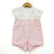  Familia комбинезон комбинезон короткий рукав хлопок 100% все в одном белый baby для девочки 70 размер белый × розовый Familiar