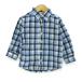  Oshkosh bigoshu рубашка с длинным рукавом tops в клетку хлопок baby для мальчика 90 размер бледно-голубой × серый OSHKOSH B'GOSH