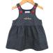  Miki House комбинезон сарафан One-piece baby для девочки F(70-80) размер серый MIKIHOUSE
