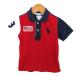  Ralph Lauren рубашка-поло tops короткий рукав po колено Logo America национальный флаг baby для мальчика 12M размер красный RALPH LAUREN