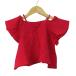 pti мой n off плечо cut and sewn рубашка tops baby для девочки 80 размер красный petit main