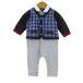  Emporio Armani комбинезон комбинезон все в одном детский комбинезон baby для мальчика 6M/62cm размер серый × темно-синий Emporio Armani