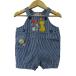  Miki House комбинезон Denim полоса рисунок сделано в Японии baby для мальчика 70 размер голубой MIKIHOUSE