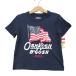  Oshkosh bigoshu короткий рукав футболка tops Logo T не использовался товар baby для мальчика 2T размер темно-синий OshKosh B'Gosh