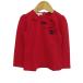  Gucci футболка с длинным рукавом tops лента пуховка рукав baby для девочки 24m размер красный GUCCI