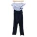  Cecil McBee bare top все в одном комбинезон комбинезон женский M размер темно-синий CECIL McBEE