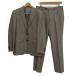  Takeo Kikuchi костюм выставить верх и низ в комплекте жакет брюки полоса мужской 3 размер серый TAKEO KIKUCHI