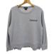  DKNY тренировочный футболка tops обратная сторона ворсистый Logo большой размер женский XL размер серый DKNY