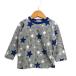 Miki House футболка с длинным рукавом tops звезда рисунок плечо зажим baby для мальчика 90 размер серый MIKIHOUSE