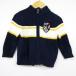  Tommy Hilfiger вязаный жакет Zip выше свитер baby для мальчика 12MOS размер темно-синий × белый TOMMY HILFIGER