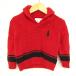  Ralph Lauren свитер с длинным рукавом шаль цвет большой po колено Logo baby для мальчика 12M 80/48 размер красный RALPH LAUREN