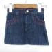  X-girl Denim юбка узкая юбка сделано в Японии baby для девочки 2T размер темно-синий X-girl