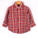  Ralph Lauren рубашка с длинным рукавом tops в клетку кнопка down baby для мальчика 80 размер красный RALPH LAUREN