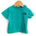  The * North Face короткий рукав футболка baby Short рукав задний квадратное Logo чай baby для мальчика 80 размер зеленый THE NORTH FACE