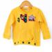  Miki House футболка с длинным рукавом tops животное рисунок сделано в Японии baby для мальчика 80 размер желтый MIKIHOUSE