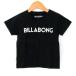  Billabong короткий рукав футболка tops Logo T хлопок baby для мальчика 90 размер черный BILLABONG