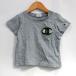  Champion короткий рукав футболка tops Logo T плечо зажим baby для мальчика 90 размер серый Champion