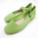  Zara балетки ремешок плоская обувь формальный обувь Kids для девочки 31 размер зеленый ZARA