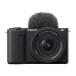 ZV-E10M2X-B �\�j�[ SONY VLOGCAM ZV-E10 II �_�u���Y�[�������Y�L�b�g �~���[���X�J���� �u���b�N