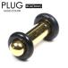 ܥǥԥ ץ饰  8G(3mm) PLUG GOLD 륹ƥ쥹316L 顼ƥ ξ¦Ǹ 䡼 8