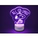  Snoopy LED акрил 3D свет 8 цвет градация KSNP-LAR-001
