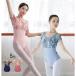  балет Leotard женский взрослый короткий рукав балет Leotard тренировка надеты урок надеты гимнастика танцевальный костюм раунд шея юбка нет Junior цветочный принт ere