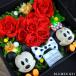[ Mickey & minnie L box ] цветок box консервированный цветок роза 9шт.@ Disney подарок день рождения память день 