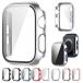 Apple Watch Series 11/10 �P�[�X �ϏՌ� �J�o�[ �����K���X �K���X�t�B�����t�� �S�ʕی� �t���ی�P�[�X �A�b�v���E�H�b�`10 42mm/46mm �P�F/�N���A