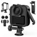 GoPro Max 2 �P�[�X �t���[�� + �����Y�J�o�[*2 + �T�C�h�J�o�[ �J�o�[ ���������� �v���X�`�b�N+�V���R�� �ی�t���[�� �v���e�N�g �J���������Y�ی�