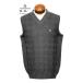  Munsingwear одежда лучший мужской M.L.LL.3L MG6FVE01M сделано в Японии уборная возможно тысяч птица .. одноцветный текстильный узор ввод V шея лучший вязаный лучший жилет 2026 год осень-зима новый продукт 