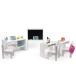 Playtime by Eimmie Teacher and Student Classroom School Desk Set  ¹͢