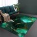 Modern Area Rug Nordic Luxury Deep Emerald Green Carpets Geometr ¹͢