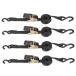  lashing belt tie-down ratchet belt down belt load tightening belt 4 pcs set fixation side 20cm volume side 4.5m width 2.5cm fixation van 