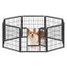 FEANDREA собака Circle высота 60cm для маленьких собак panel 8 листов несколько объединенный возможность стальной сборка легко складывается тип собака мера салон вне двоякое применение собака для sa-